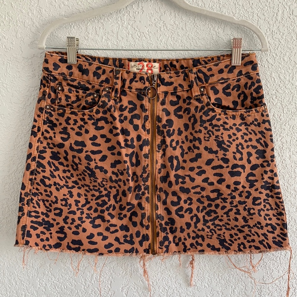 Free People Denim Mini Skirt